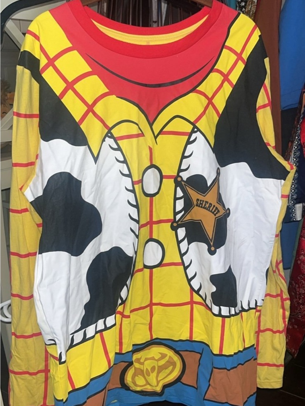 Men’s Toy Story Woody Long Sleeve Shirt